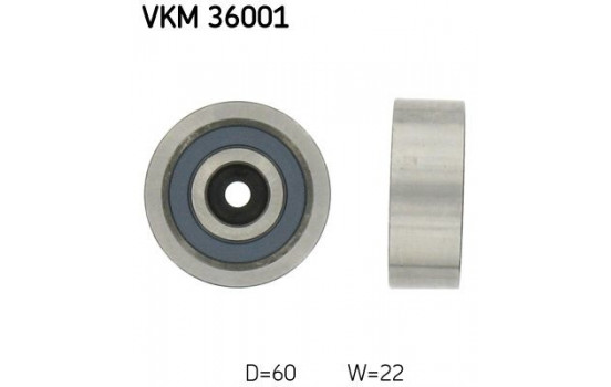 Deflection/Guide Pulley, v-ribbed belt VKM 36001 SKF