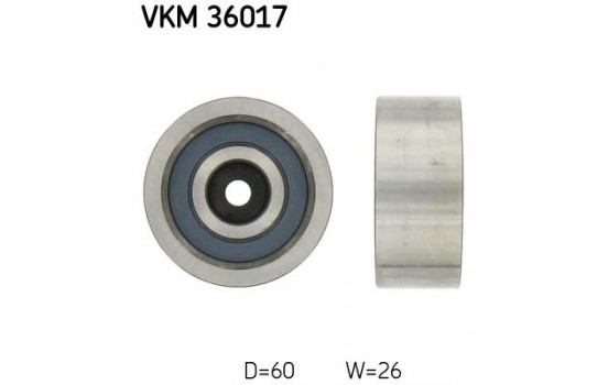 Deflection/Guide Pulley, v-ribbed belt VKM 36017 SKF