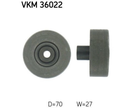 Deflection/Guide Pulley, v-ribbed belt VKM 36022 SKF