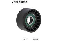 Deflection/Guide Pulley, v-ribbed belt VKM 36038 SKF