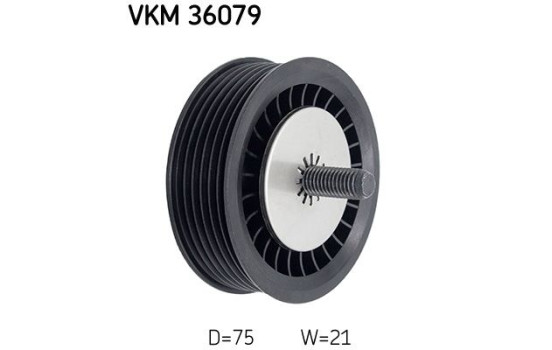 Deflection/Guide Pulley, v-ribbed belt VKM 36079 SKF