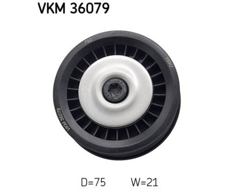 Deflection/Guide Pulley, v-ribbed belt VKM 36079 SKF, Image 2