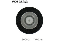 Deflection/Guide Pulley, v-ribbed belt VKM 36243 SKF
