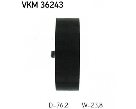 Deflection/Guide Pulley, v-ribbed belt VKM 36243 SKF, Image 3