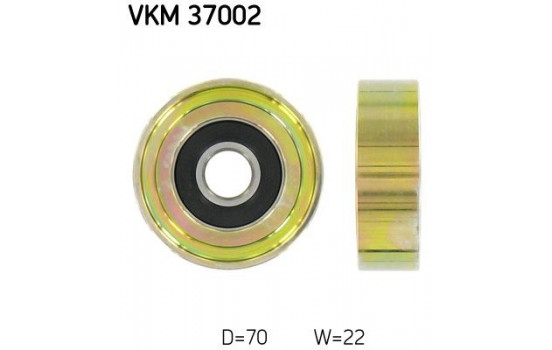 Deflection/Guide Pulley, v-ribbed belt VKM 37002 SKF