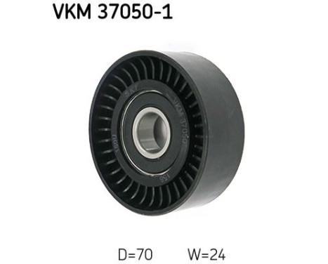 Deflection/Guide Pulley, v-ribbed belt VKM 37050-1 SKF, Image 2