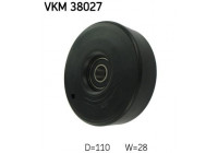 Deflection/Guide Pulley, v-ribbed belt VKM 38027 SKF