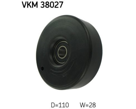 Deflection/Guide Pulley, v-ribbed belt VKM 38027 SKF