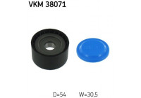 Deflection/Guide Pulley, v-ribbed belt VKM 38071 SKF
