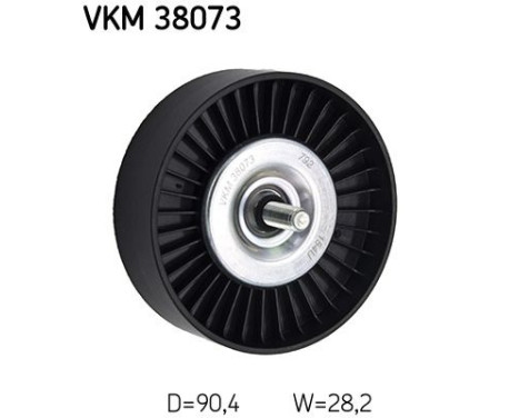 Deflection/Guide Pulley, v-ribbed belt VKM 38073 SKF