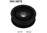 Deflection/Guide Pulley, v-ribbed belt VKM 38078 SKF