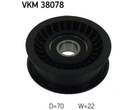 Deflection/Guide Pulley, v-ribbed belt VKM 38078 SKF