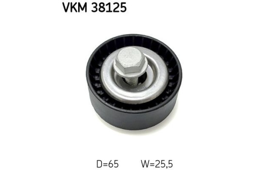 Deflection/Guide Pulley, v-ribbed belt VKM 38125 SKF, Image 2