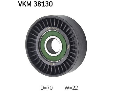 Deflection/Guide Pulley, v-ribbed belt VKM 38130 SKF