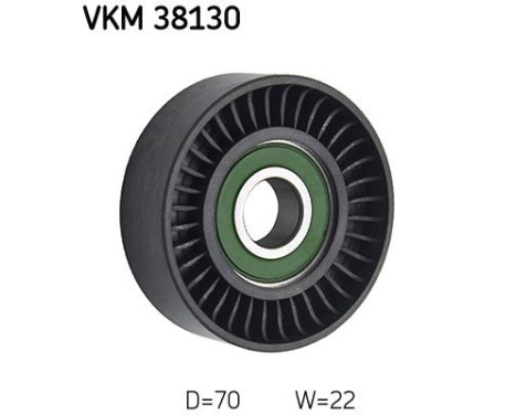 Deflection/Guide Pulley, v-ribbed belt VKM 38130 SKF, Image 2