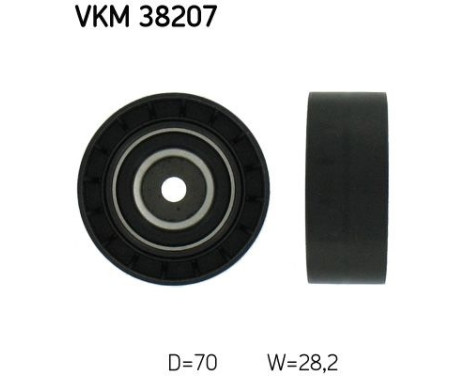 Deflection/Guide Pulley, v-ribbed belt VKM 38207 SKF