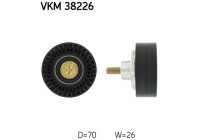 Deflection/Guide Pulley, v-ribbed belt VKM 38226 SKF