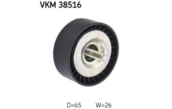 Deflection/Guide Pulley, v-ribbed belt VKM 38516 SKF