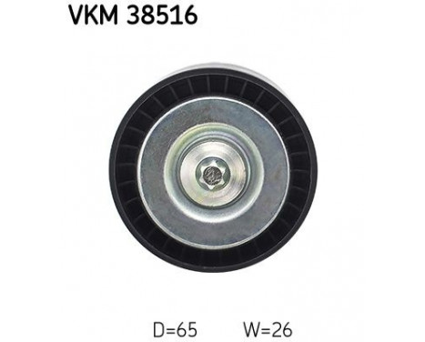 Deflection/Guide Pulley, v-ribbed belt VKM 38516 SKF, Image 2