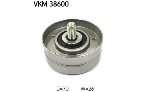 Deflection/Guide Pulley, v-ribbed belt VKM 38600 SKF, Image 2