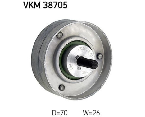 Deflection/Guide Pulley, v-ribbed belt VKM 38705 SKF