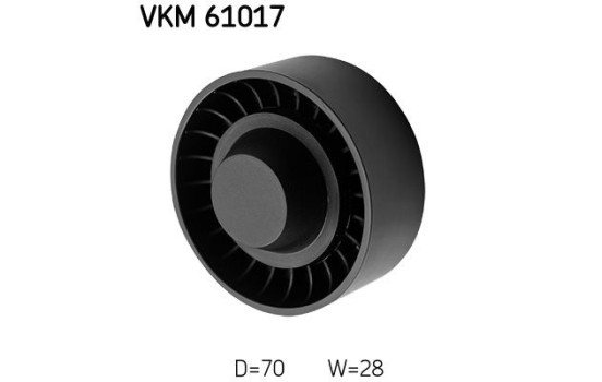 Deflection/Guide Pulley, v-ribbed belt VKM 61017 SKF, Image 2