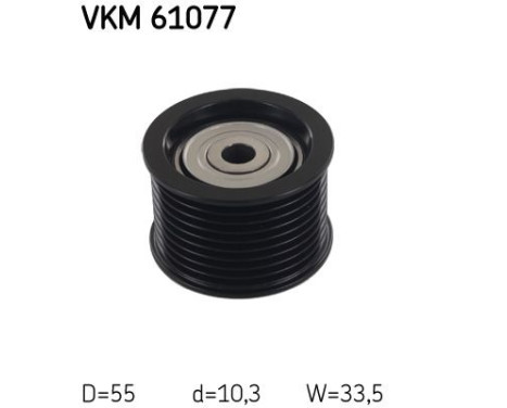 Deflection/Guide Pulley, v-ribbed belt VKM 61077 SKF