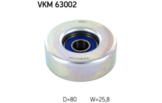 Deflection/Guide Pulley, v-ribbed belt VKM 63002 SKF