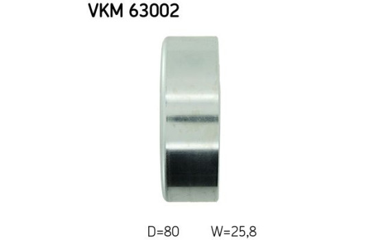 Deflection/Guide Pulley, v-ribbed belt VKM 63002 SKF, Image 3