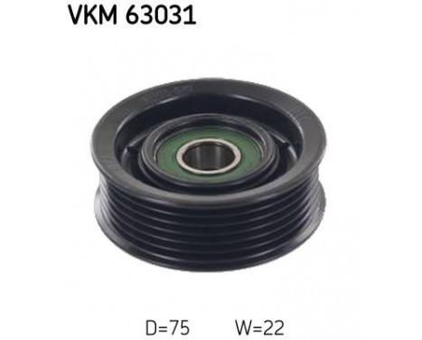 Deflection/Guide Pulley, v-ribbed belt VKM 63031 SKF