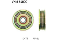 Deflection/Guide Pulley, v-ribbed belt VKM 64000 SKF