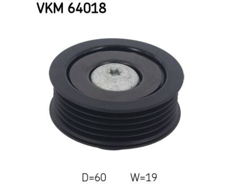Deflection/Guide Pulley, v-ribbed belt VKM 64018 SKF