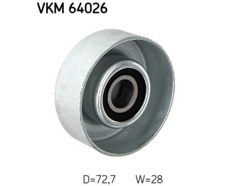 Deflection/Guide Pulley, v-ribbed belt VKM 64026 SKF, Image 2