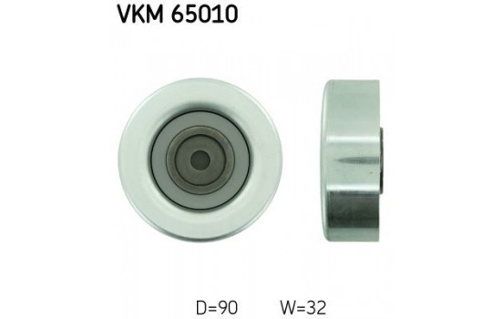 Deflection/Guide Pulley, v-ribbed belt VKM 65010 SKF