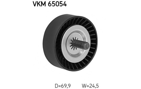 Deflection/Guide Pulley, v-ribbed belt VKM 65054 SKF