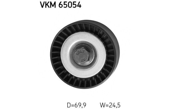 Deflection/Guide Pulley, v-ribbed belt VKM 65054 SKF, Image 2