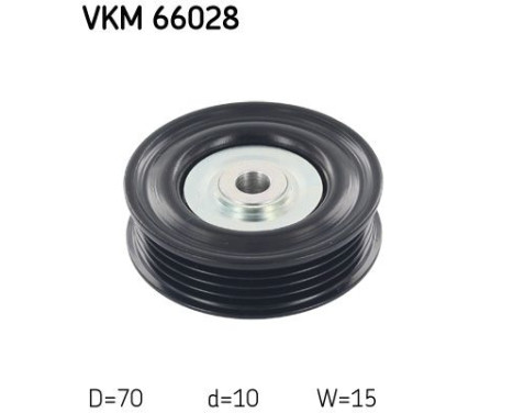 Deflection/Guide Pulley, v-ribbed belt VKM 66028 SKF