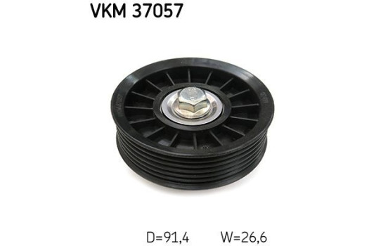Guide roller/deflection roller, Poly V-belt VKM 37057 SKF