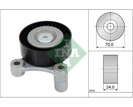 Guide roller/deflection roller, V-ribbed belt 532100210 Ina