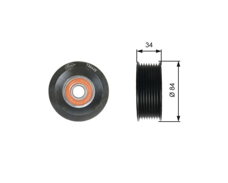 Guide roller/deflection roller, V-ribbed belt T36425 Gates