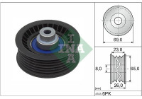 Guide roller/reversing roller, Poly V-belt 532 0917 10 Ina