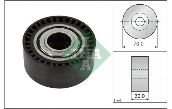 Guide roller/reversing roller, Poly V-belt 532092310 Ina