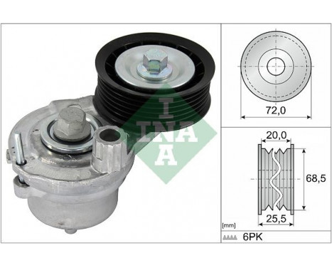 Tensioner Lever, v-ribbed belt 534 0703 10 Ina