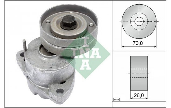 Tensioner Lever, v-ribbed belt 534011820 Ina