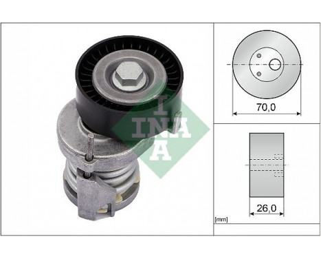 Tensioner Lever, v-ribbed belt 534012320 Ina, Image 2