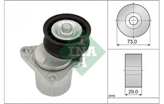 Tensioner Lever, v-ribbed belt 534012820 Ina