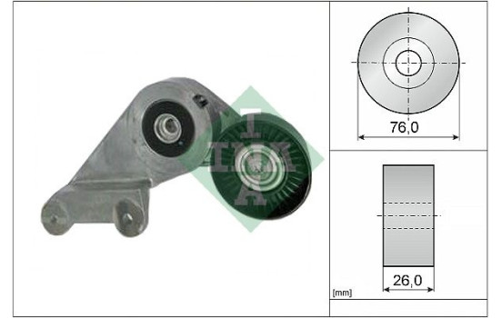 Tensioner Lever, v-ribbed belt 534013330 Ina