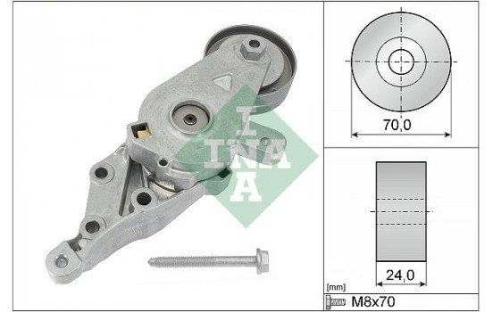 Tensioner Lever, v-ribbed belt 534014030 Ina