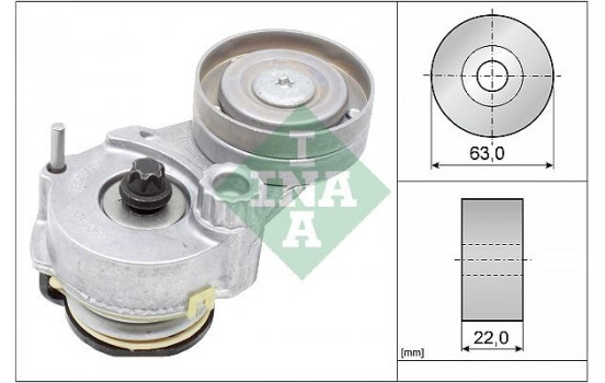 Tensioner Lever, v-ribbed belt 534014710 Ina