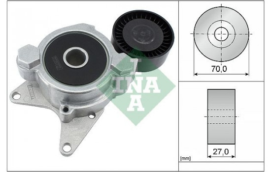 Tensioner Lever, v-ribbed belt 534017410 Ina